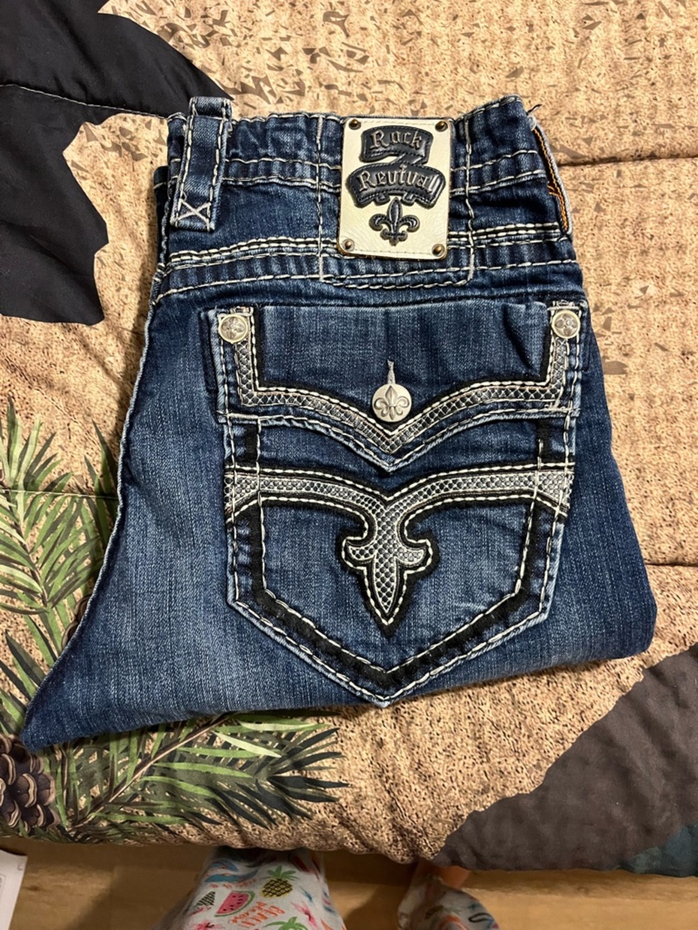 EUC ROCK REVIVAL WYNNE STRAIGHT LEG 36/30